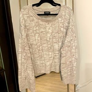 Cable Knit Sweater Sand colored